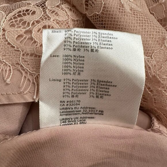 V.Chapman Mia lace dress in dust rose 8 - Picture 6 of 6
